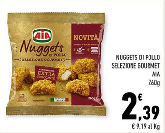 Conad NUGGETS DI POLLO SELEZIONE GOURMET AIA 260g offerta