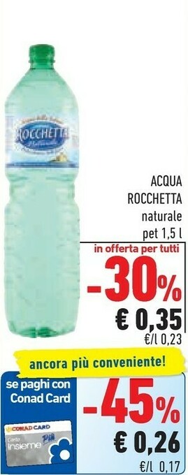 Conad Rocchetta Acqua offerta