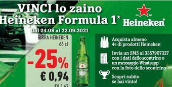 Conad Heineken Birra offerta