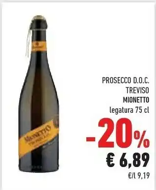 Conad Mionetto Prosecco offerta