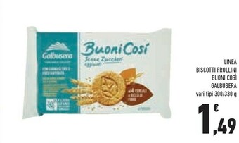 Conad Galbusera Biscotti offerta