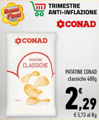 Conad PATATINE CONAD classiche 400g offerta