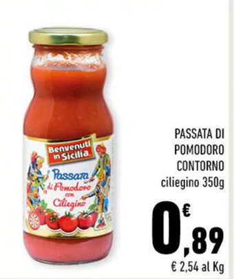 Conad PASSATA DI POMODORO CONTORNO ciliegino 350g offerta