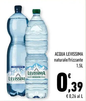 Conad ACQUA LEVISSIMA naturale/frizzante 1,5L offerta