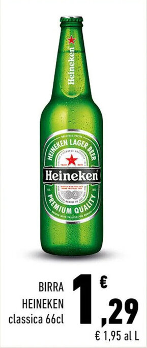 Conad BIRRA HEINEKEN classica 66cl offerta