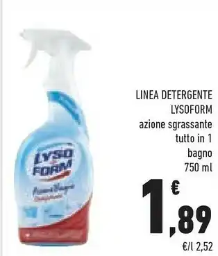 Conad Superstore Lysoform Pulizia bagno offerta