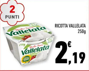 Conad RICOTTA VALLELATA 250g offerta
