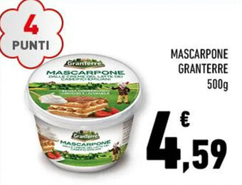 Conad MASCARPONE GRANTERRE 500g offerta