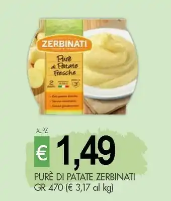 Crai Zerbinati Purè Di Patate Fresche 470 G(ml) offerta