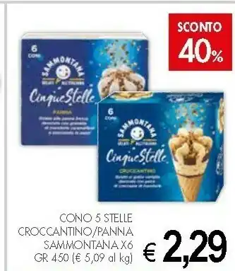 Crai Sammontana Croccantino Cinque Stelle 450 G(ml) offerta