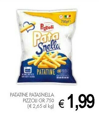 Crai Pizzoli Pata Snella Patatine offerta