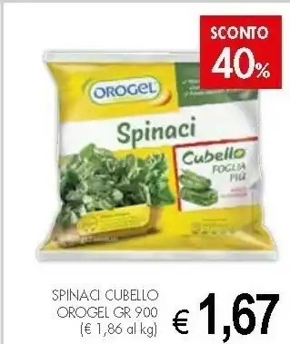 Crai Orogel Spinaci Cubello Foglia Più I Vegetali offerta