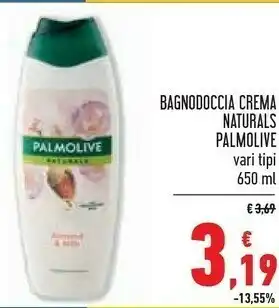 Conad Palmolive Bagnodoccia Crema Naturals 650 Ml offerta