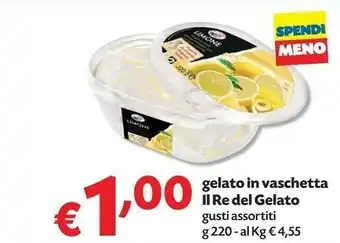 Pam Il Re Del Gelato Gelato In Vaschetta offerta