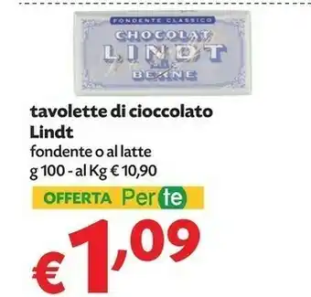 Pam Lindt Cioccolato Al Latte 100 G(ml) offerta