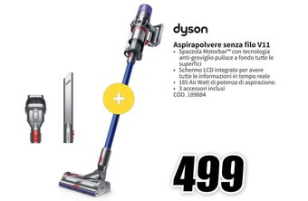 MediaWorld dyson Aspirapolvere senza filo V11 offerta