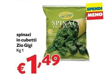 Pam Zio Gigi Spinaci In Cubetti offerta
