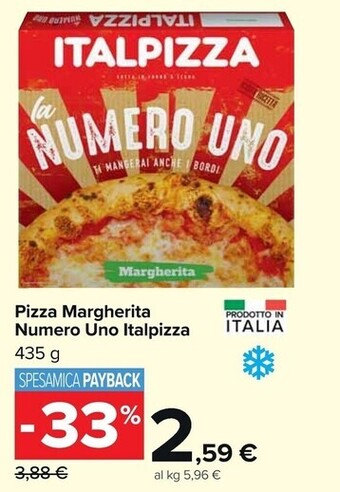 Carrefour Market Italpizza pizza margherita numero uno offerta