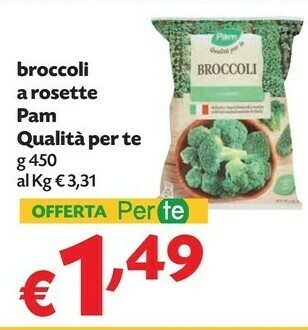 Pam Pam Broccoli A Rosette Qualità Per Te offerta