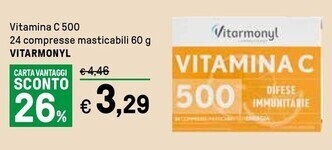 Vitarmonyl vitamina c 500 24 compresse masticabili