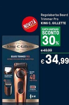 Iper La Grande King c gillette - regolabarba beard trimmer pro offerta