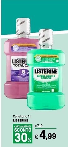 Iper La Grande Listerine collutorio offerta
