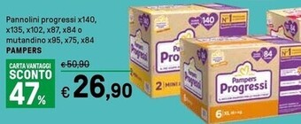 Iper La Grande Pampers pannolini progressi o mutandino offerta