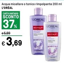 Iper La Grande L'oreal acqua micellare offerta