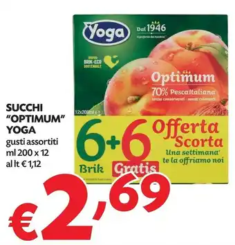Pam Yoga Optimum 70% Di Pesca 200 G(ml) offerta