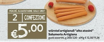 Pam Wurstel offerta