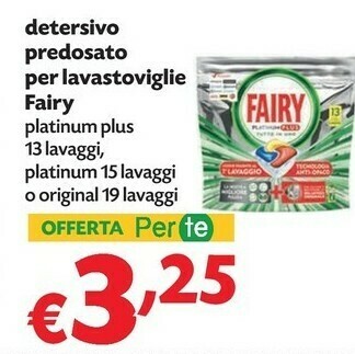 Pam Fairy Detersivo lavastoviglie offerta