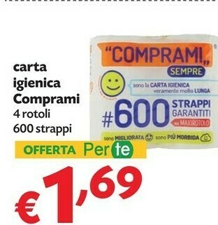 Pam Carta igienica offerta