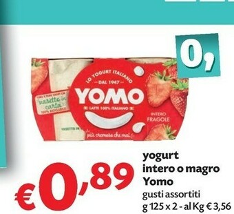 Pam Yomo Yogurt offerta