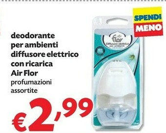 Pam Air Flor Deodorante Per Ambienti Diffusore Elettrico Con Ricarica offerta