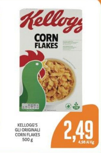 Supermercati Piccolo KELLOGG'S GLI ORIGINALI CORN FLAKES 500 g offerta