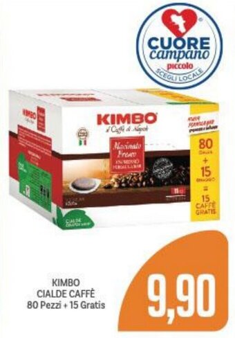 Supermercati Piccolo KIMBO CIALDE CAFFÈ 80 Pezzi + 15 Gratis offerta
