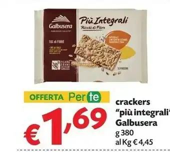 Pam Galbusera Crackers Piu Integrali offerta