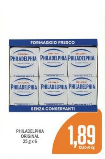 Supermercati Piccolo PHILADELPHIA ORIGINAL 25 g x 6 offerta
