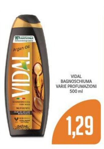 Supermercati Piccolo VIDAL BAGNOSCHIUMA VARIE PROFUMAZIONI 500 ml offerta