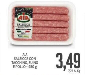 AIA SALSICCE CON TACCHINO, SUINO E POLLO - 450 g