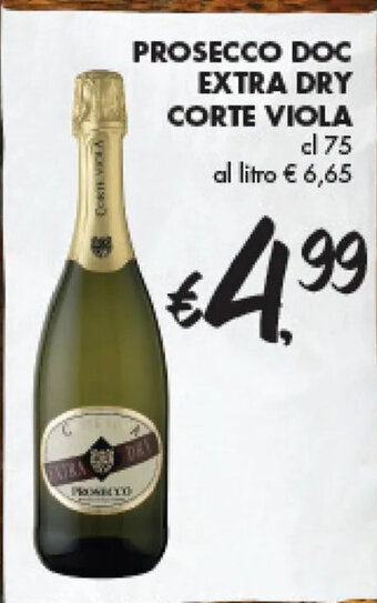 èccoMI PROSECCO DOC EXTRA DRY CORTE VIOLA cl 75 offerta