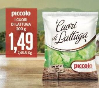 Supermercati Piccolo piccolo I CUORI DI LATTUGA 200 g offerta