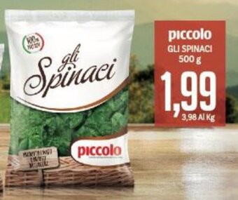 Supermercati Piccolo piccolo GLI SPINACI 500 g offerta