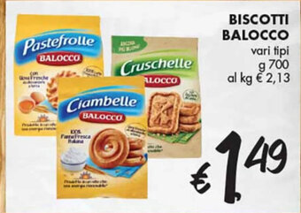 èccoMI BISCOTTI BALOCCO vari tipi g 700 offerta
