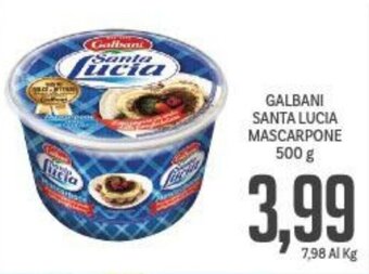 Supermercati Piccolo GALBANI SANTA LUCIA MASCARPONE 500 g offerta