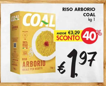 èccoMI RISO ARBORIO COAL kg 1 offerta