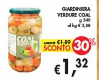 èccoMI GIARDINIERA VERDURE COAL g 340 offerta
