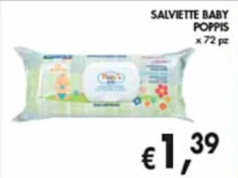 èccoMI SALVIETTE BABY POPPIS x 72 pz offerta