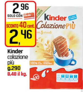 Kinder colazione più g.290