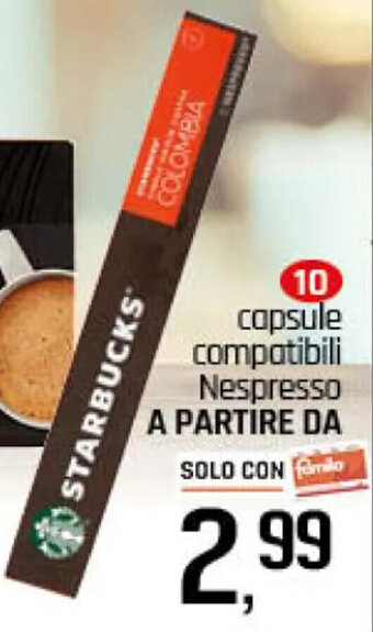 Famila Superstore capsule compatibili Nespresso A PARTIRE DA offerta